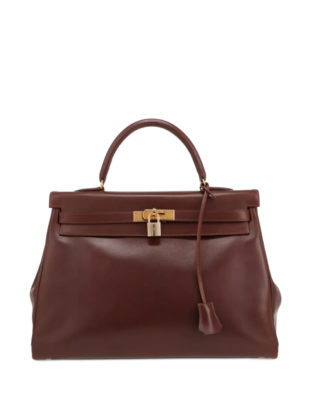 Hermès Pre-Owned Kelly leather handbag - Marrone