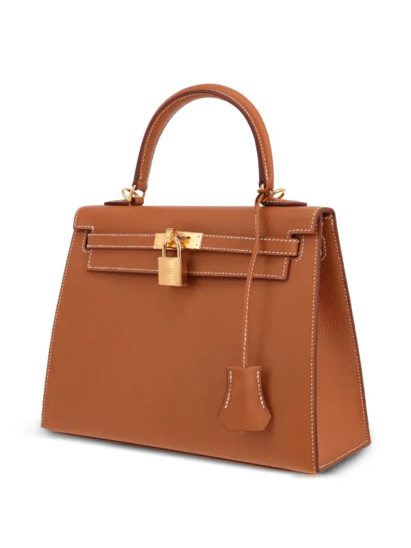 Hermès Pre-Owned 2026 Epsom Leather Handbag | Brown | FARFETCH