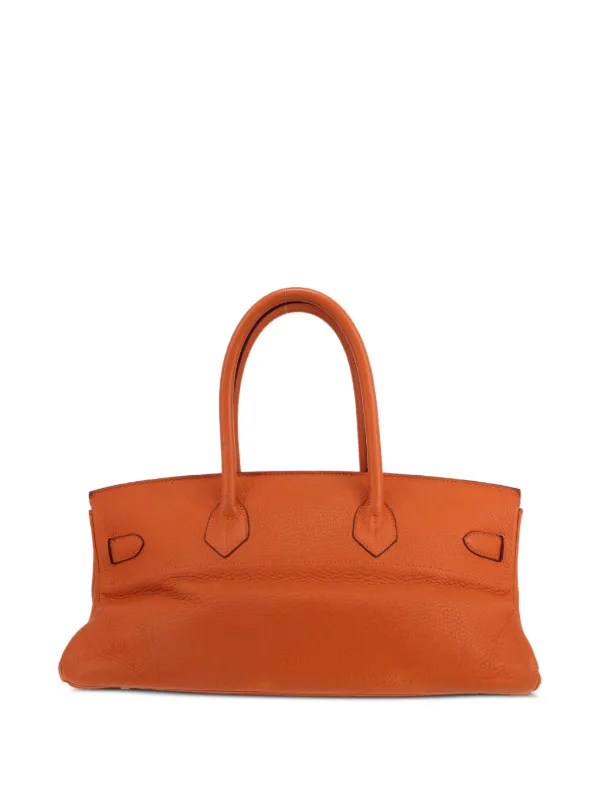 Hermès Pre-Owned 2004 Birkin Leather Shoulder Bag | Orange | FARFETCH