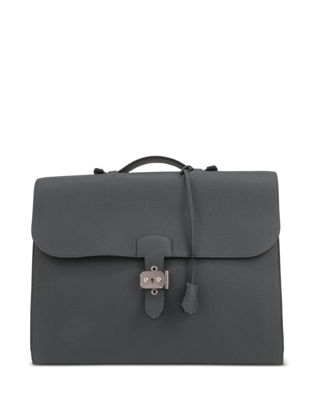 Hermès Pre-Owned top handle leather briefcase - Grigio