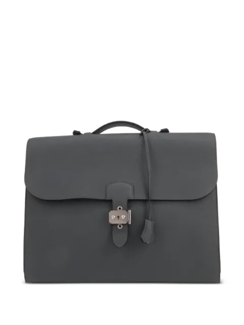 Hermès Pre-Owned top handle leather briefcase