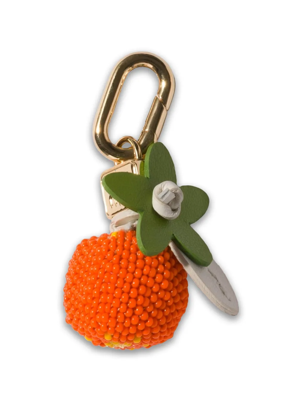 Miu Miu leather, beads, and metal micro trick - Arancione