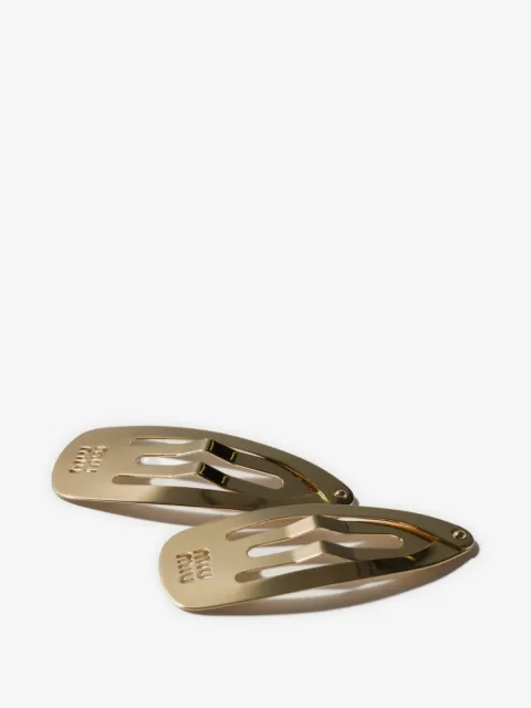 Miu Miu metal hair clips