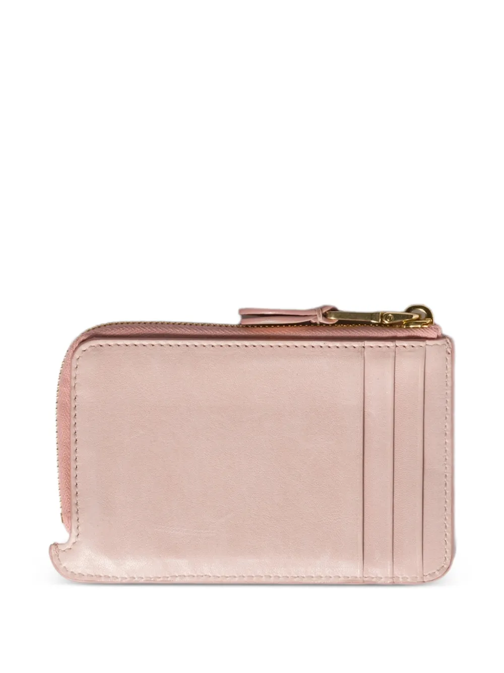Miu Miu ナッパレザー エンベロープ カードケース | ピンク | FARFETCH JP