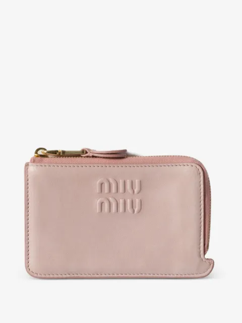 Miu Miu nappa leather envelope card holder