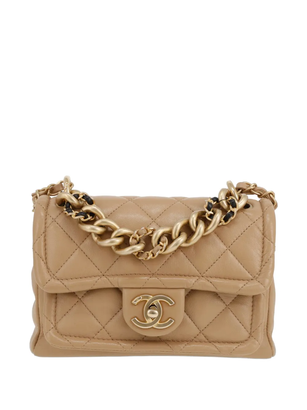 CHANEL Pre-Owned 2019 mini Timeless shoulder bag - Toni neutri