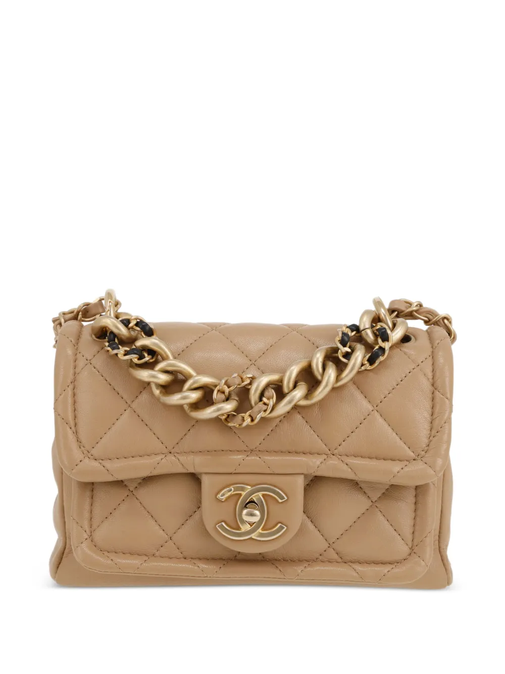CHANEL Pre-Owned 2019 mini Timeless shoulder bag - Toni neutri