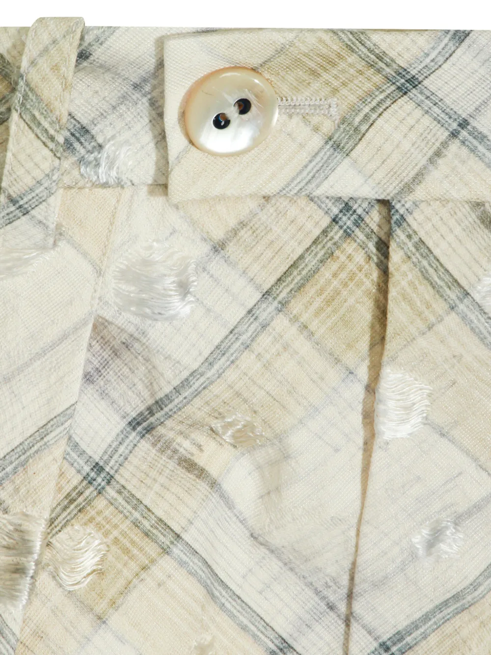 Vivienne Westwood Geruite plooirok Beige