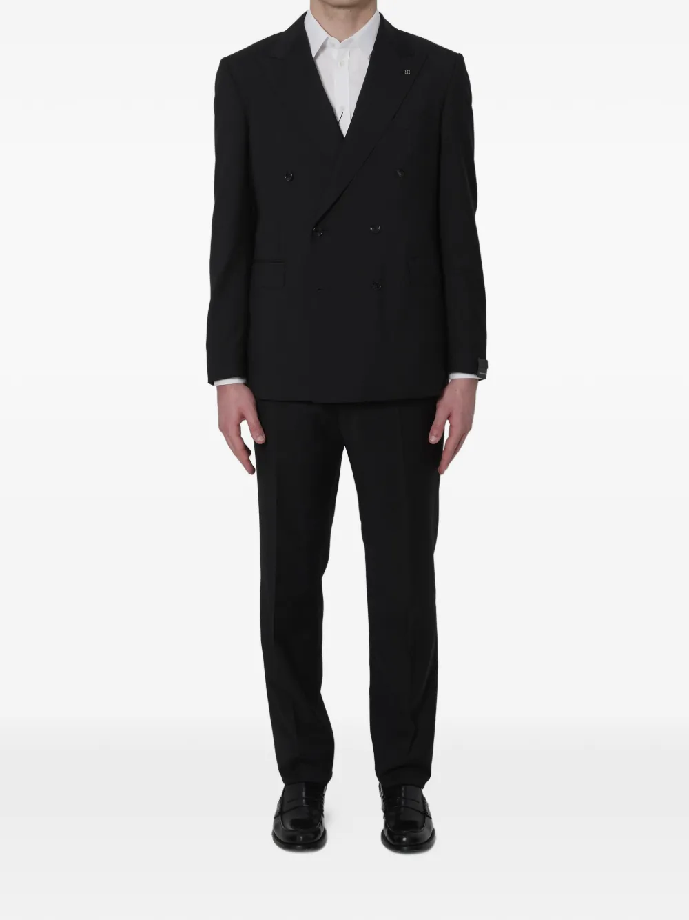 Tagliatore double-breasted suit - Schwarz