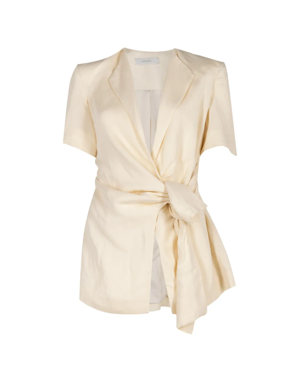 Faithfull the Brand Ida knot blouse - Toni neutri