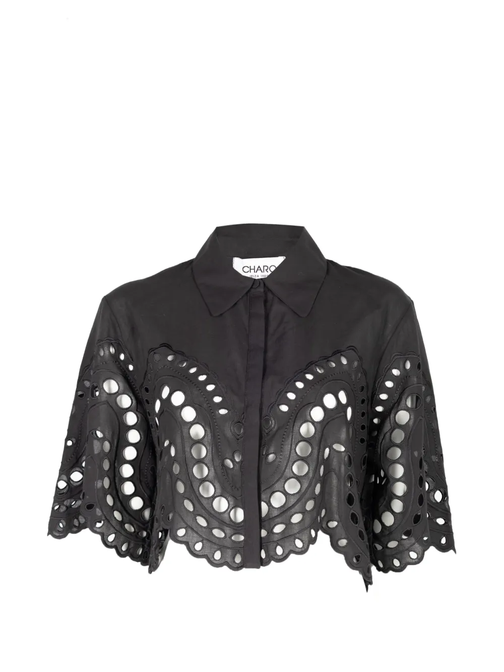 Charo Ruiz Ibiza Blusa Storm con dettaglio cut-out - Nero