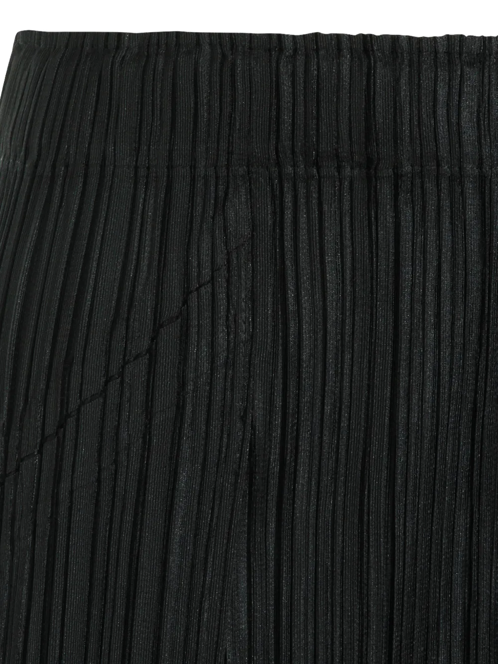 Pleats Please Issey Miyake Plooirok met split Zwart