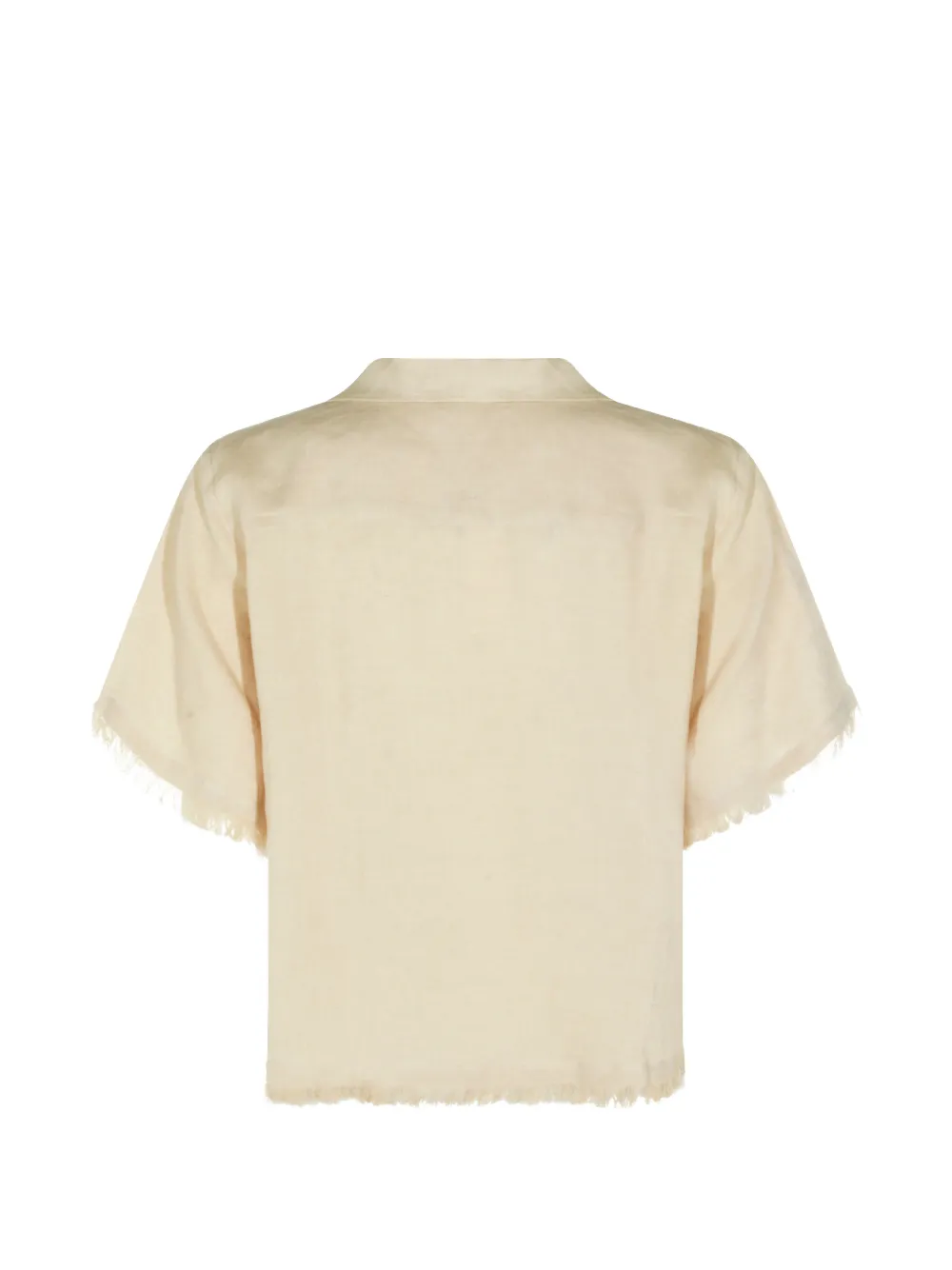  Antonelli Fringed V-neck T-shirt - Neutrals 