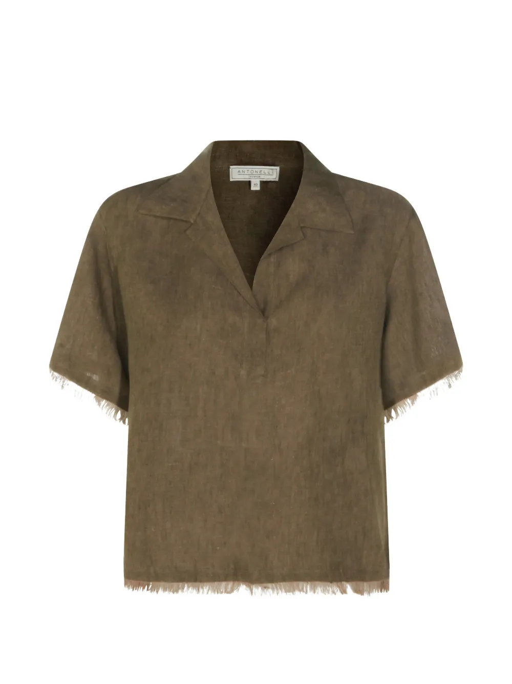 Antonelli fringed T-shirt - Verde