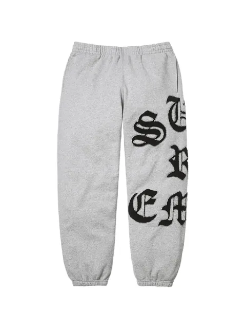 Supreme elasticated-cuffs track pants