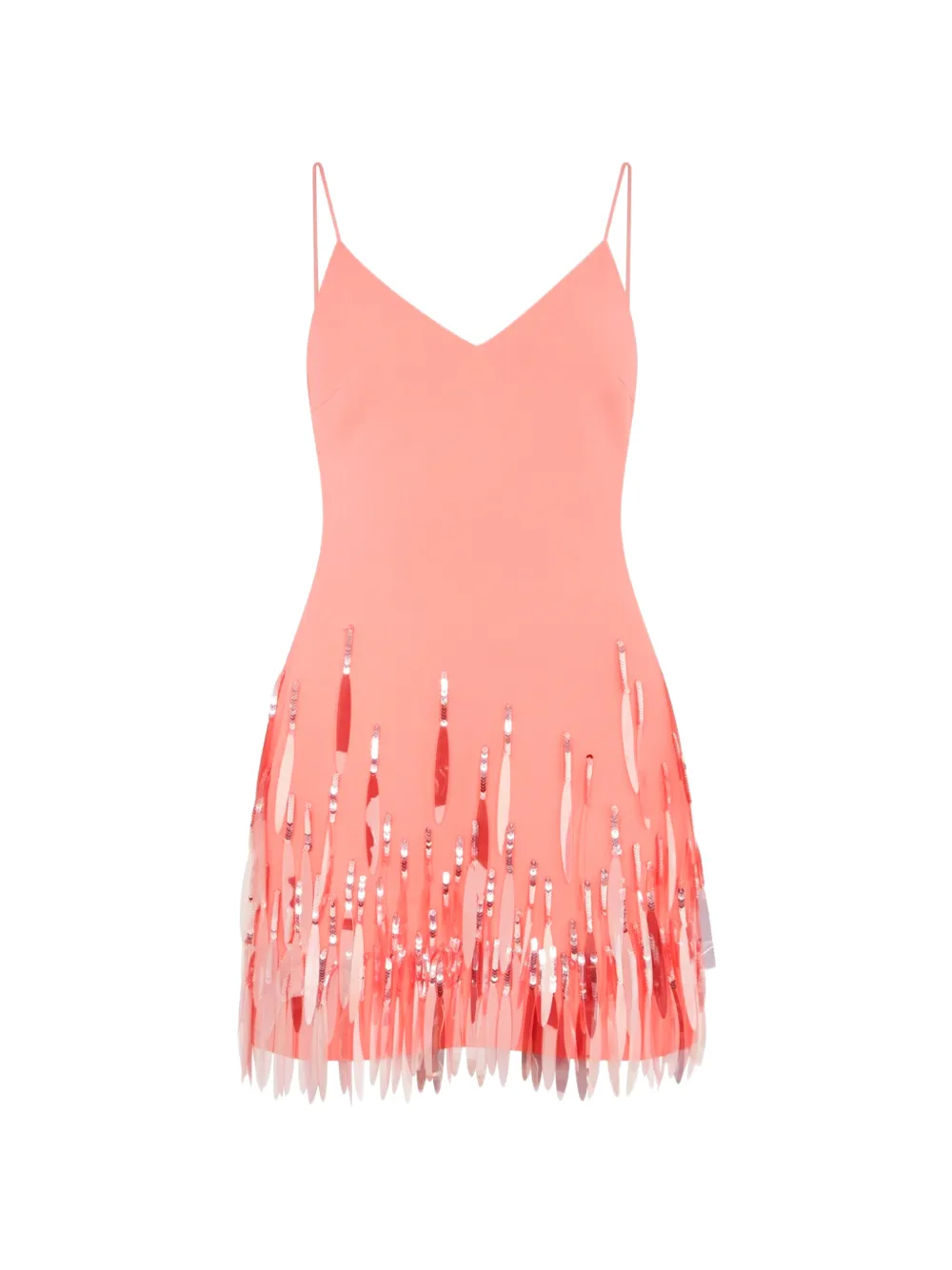 David Koma sequin-embellished fringed mini dress - Rosa