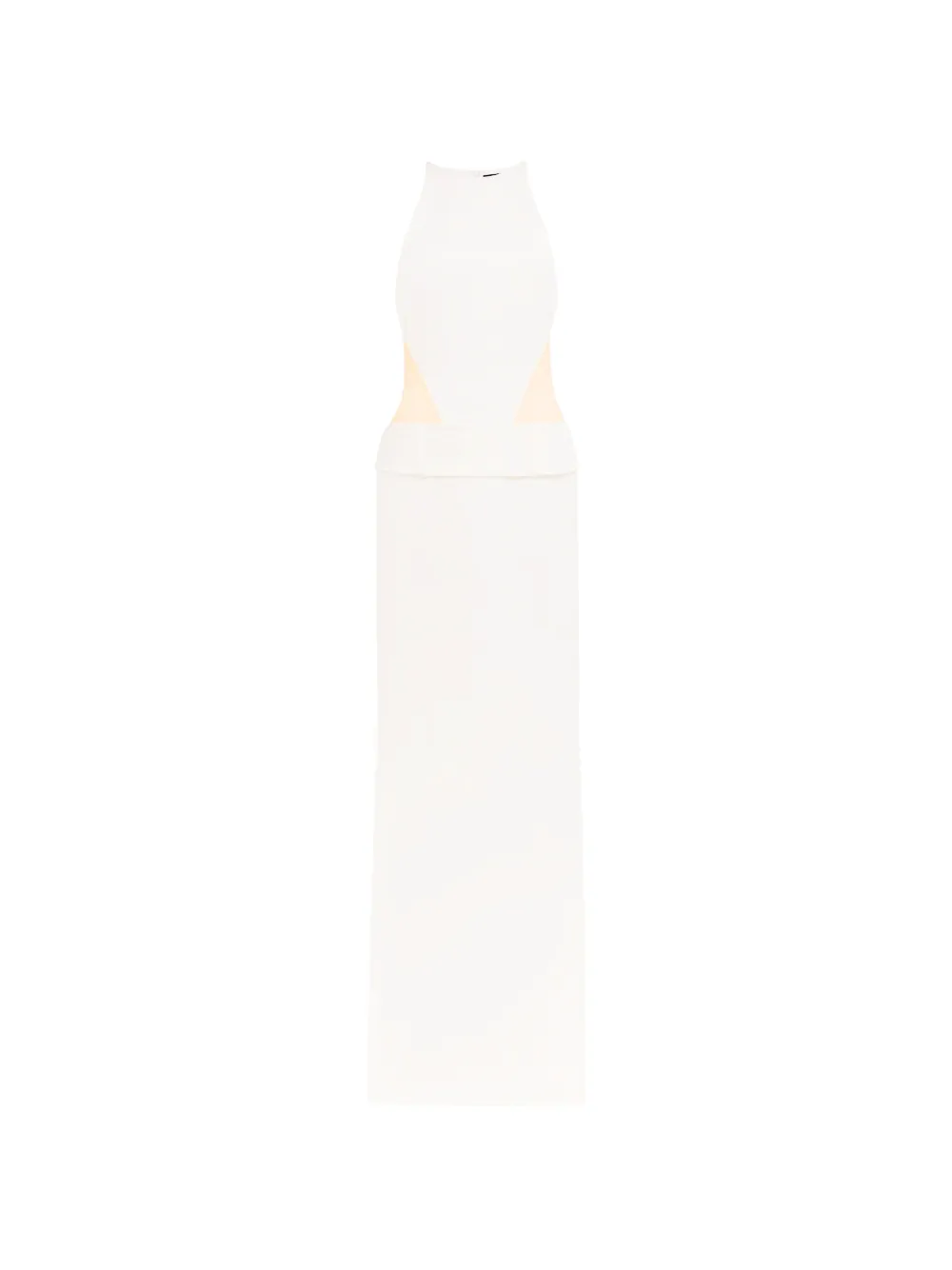 David Koma cut-out belted gown - Bianco