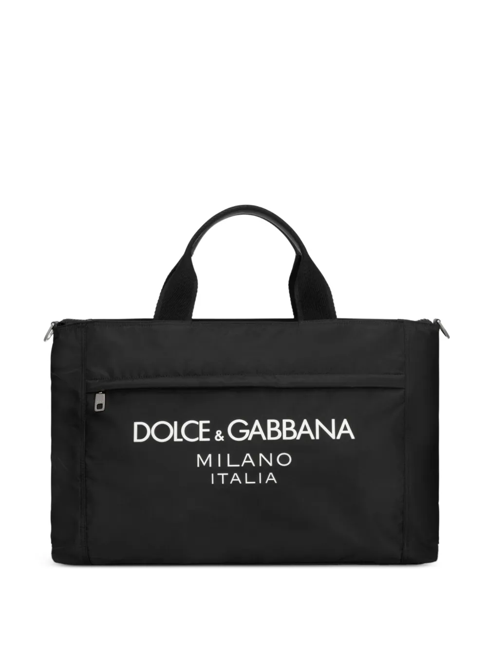 Dolce & Gabbana logo print shoulder bag - Nero