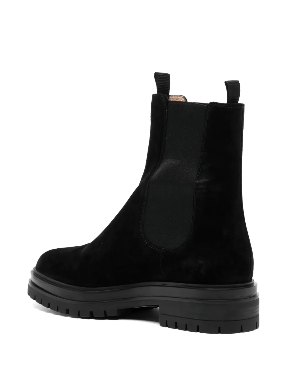Gianvito Rossi Leren Chelsea laarzen Zwart