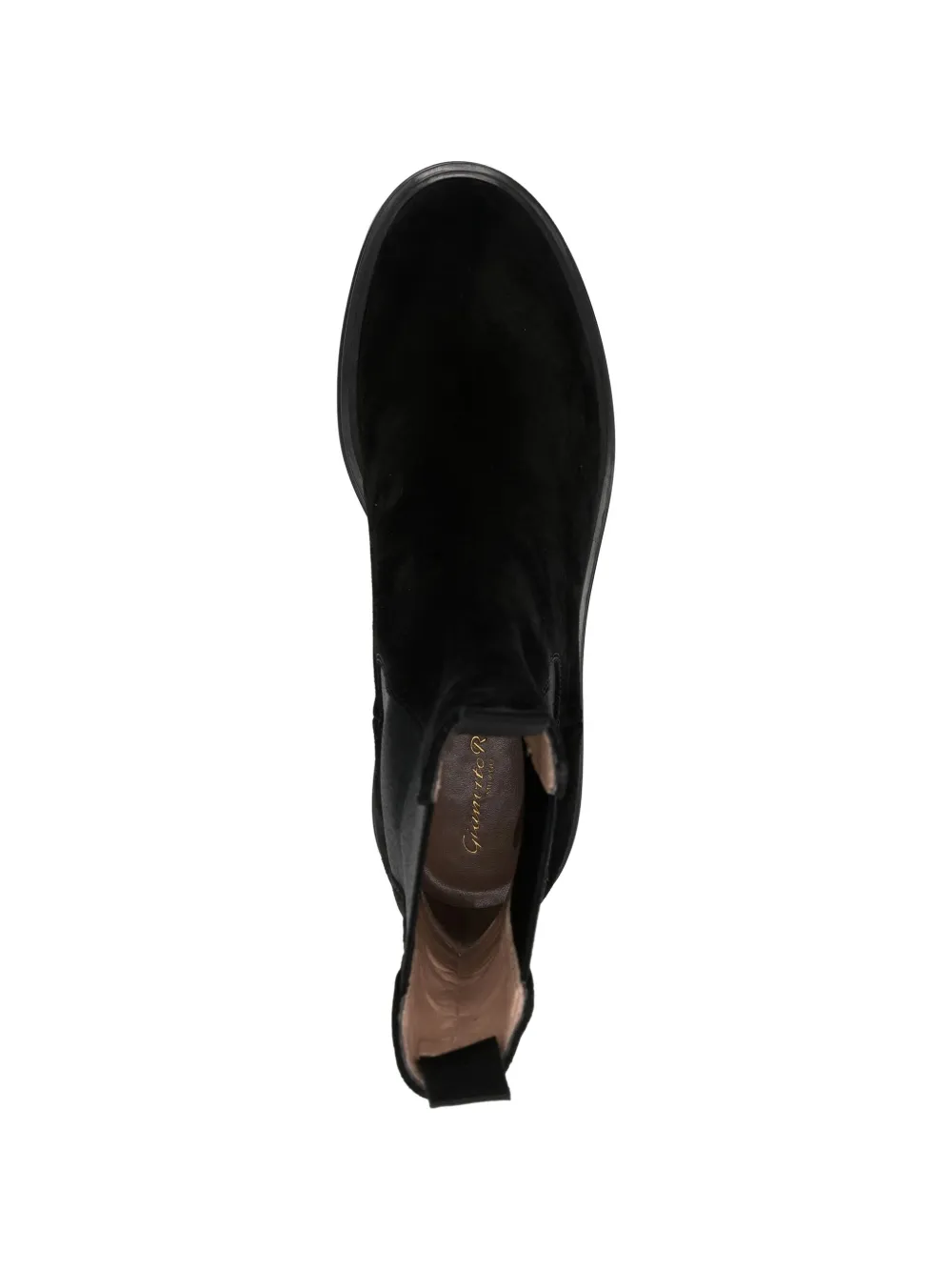 Gianvito Rossi Leren Chelsea laarzen Zwart