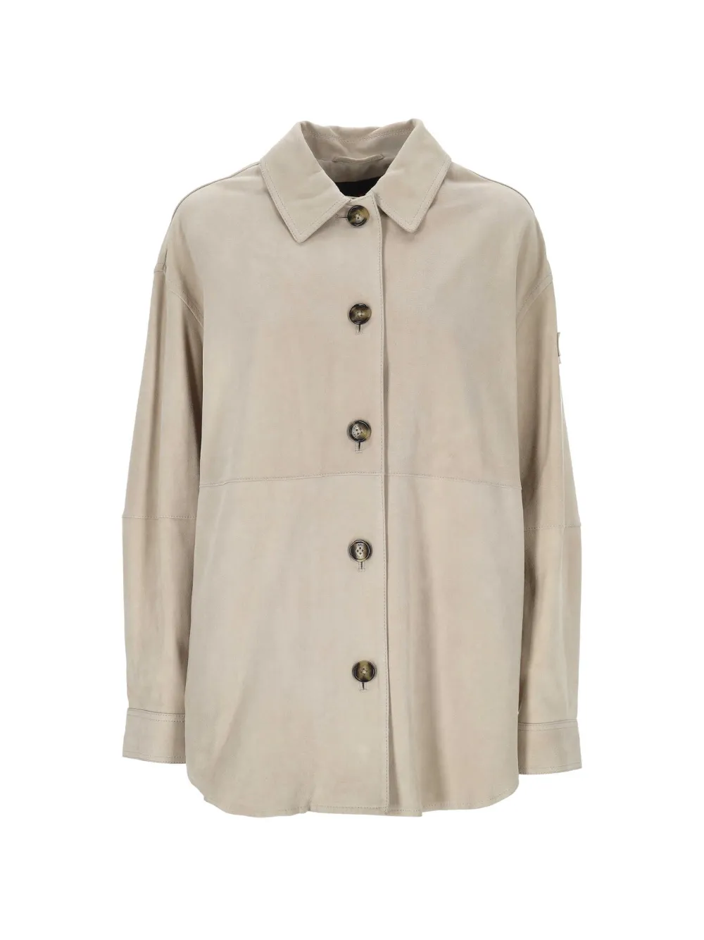 Peuterey Lya long-sleeve leather jacket - Toni neutri