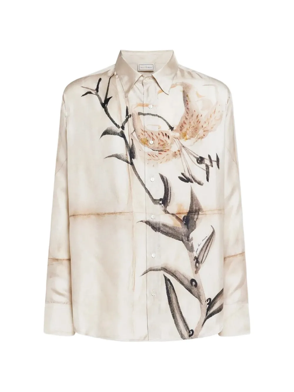 Pierre-Louis Mascia Aloe long-sleeve shirt - Toni neutri