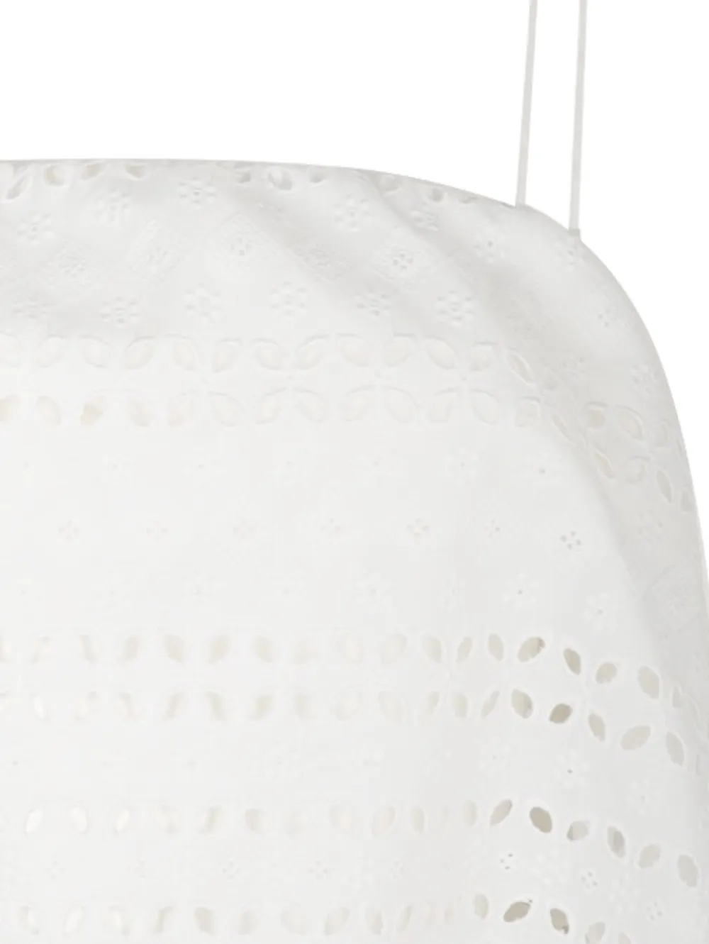 Faithfull Broderie gewelfde top Wit