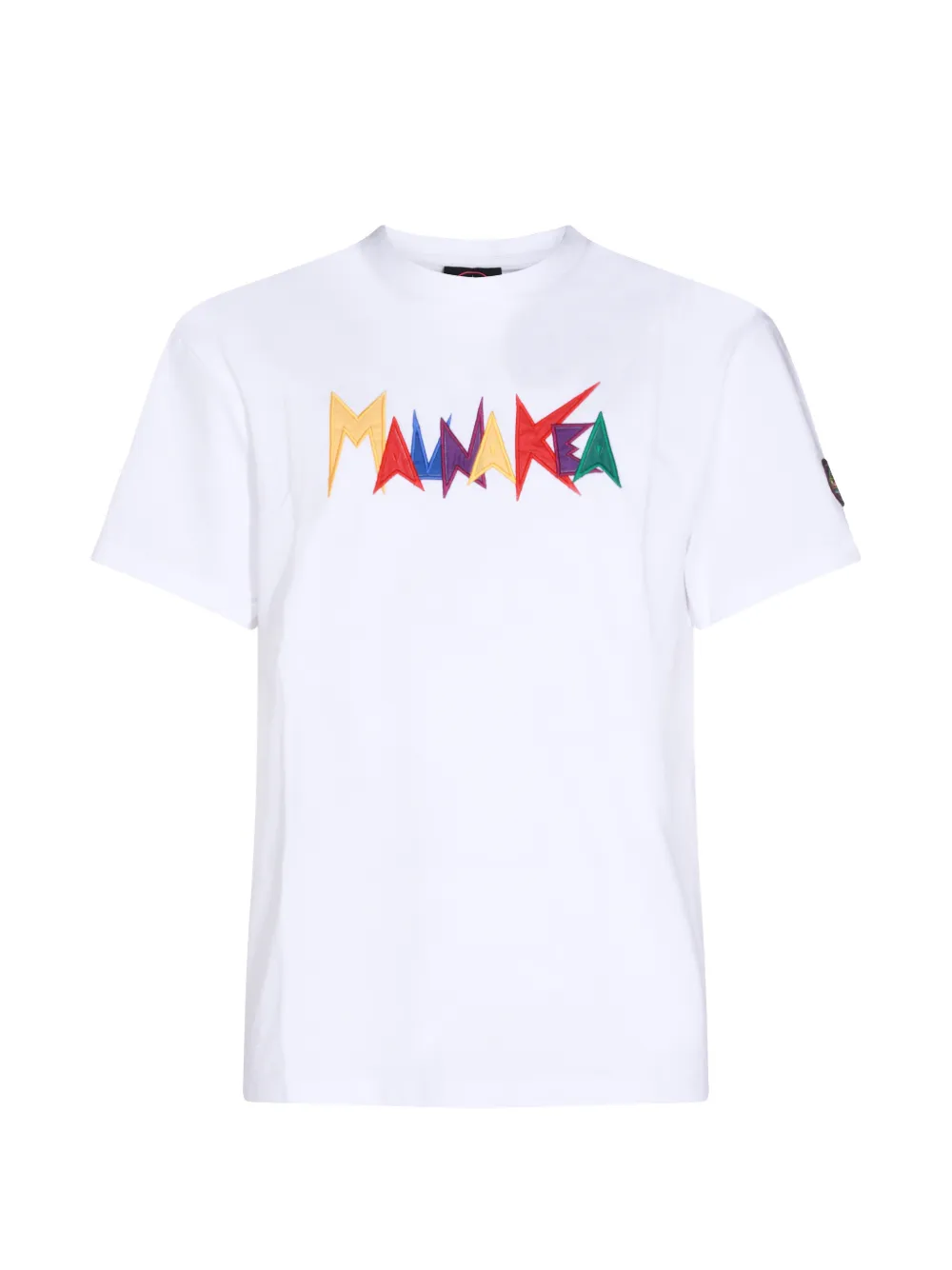 Mauna Kea logo-embroidery T-shirt - Bianco