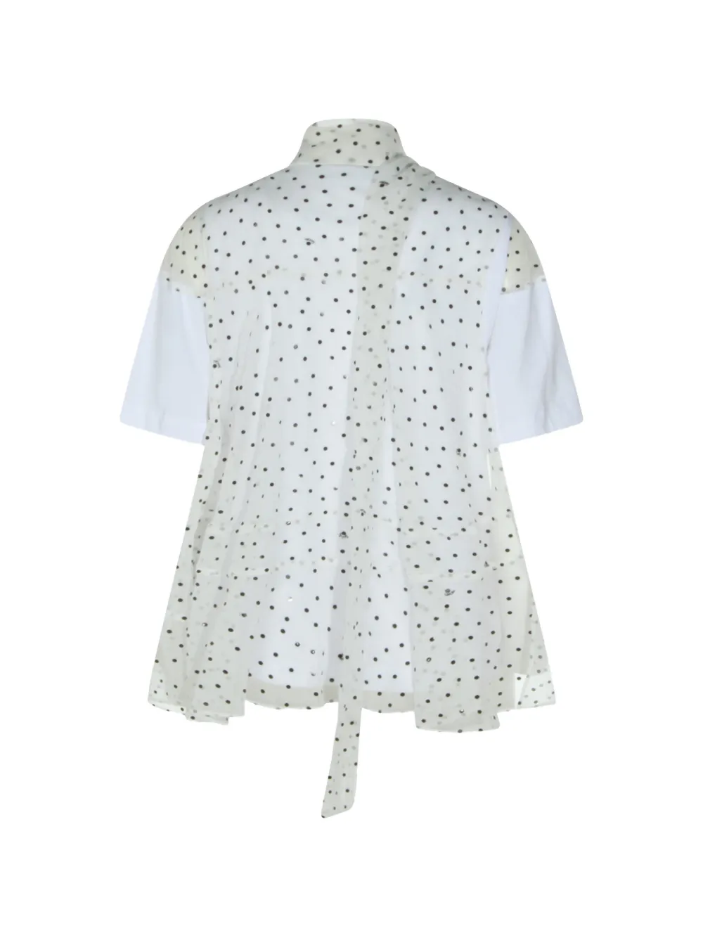  Sacai Polka Dot-pattern Blouse - White 