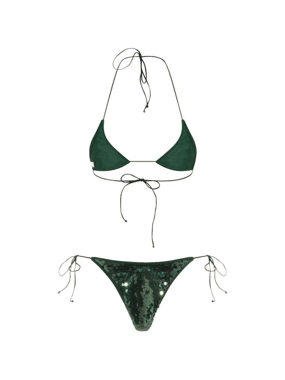  Oséree Marylin Sequinned Bikini - Green 