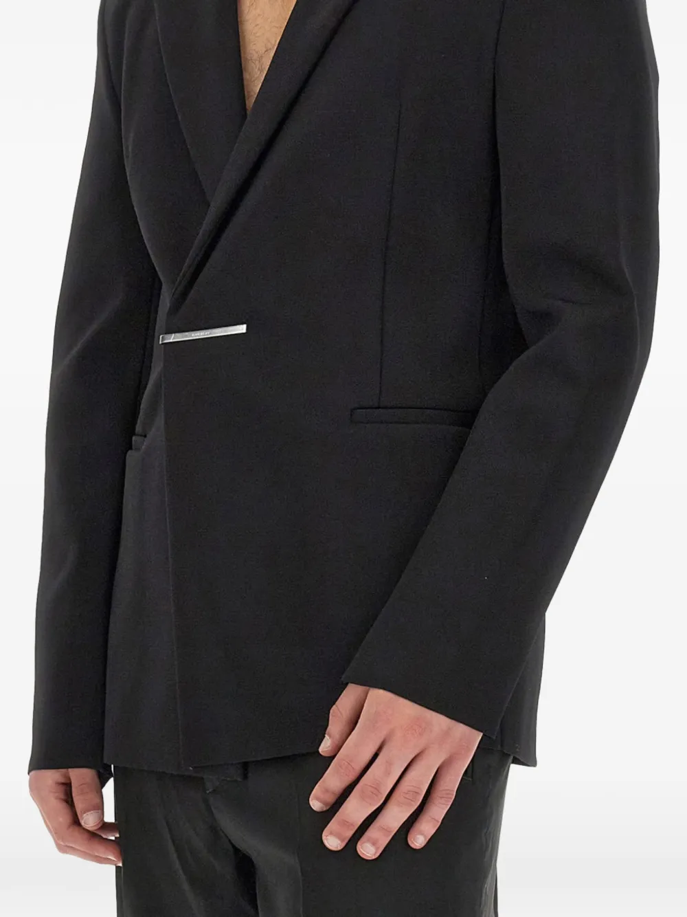 Givenchy Gebreid jack met U-slot Zwart