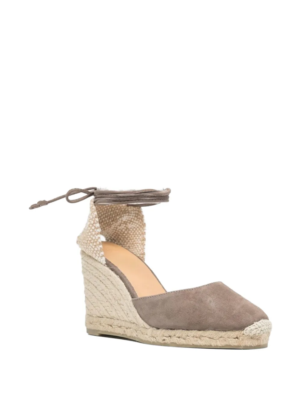 Castañer Carina espadrilles met sleehak Grijs