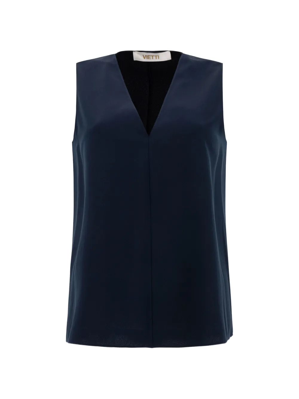 Vietti V-neck sleeveless blouse