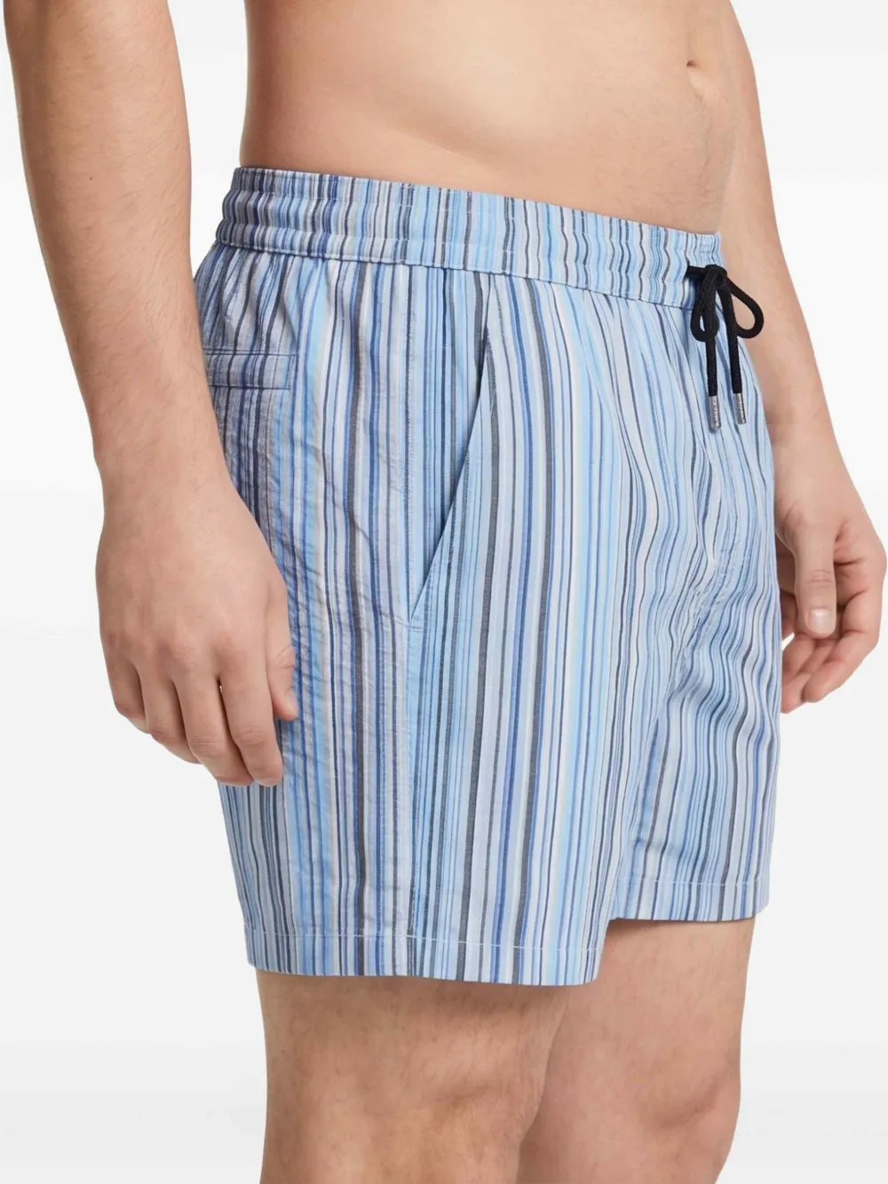 Paul Smith Gestreepte zwembroek Blauw