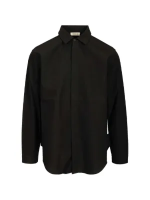 DRIES VAN NOTEN ジップアップ シャツ | ブラック | FARFETCH JP
