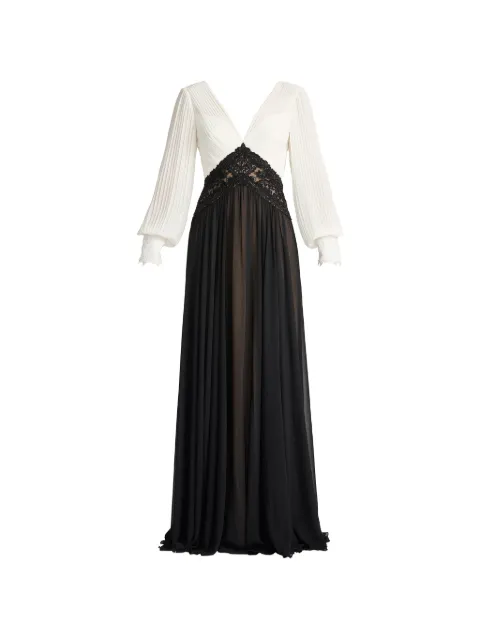 Tadashi Shoji Benulo pleated maxi dress