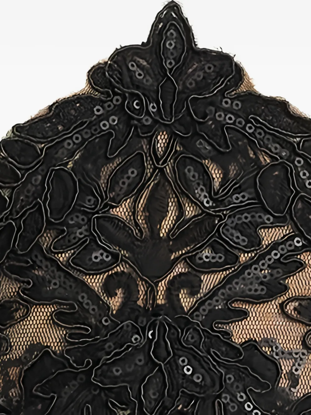 Tadashi Shoji Benulo geplooide maxi-jurk Zwart