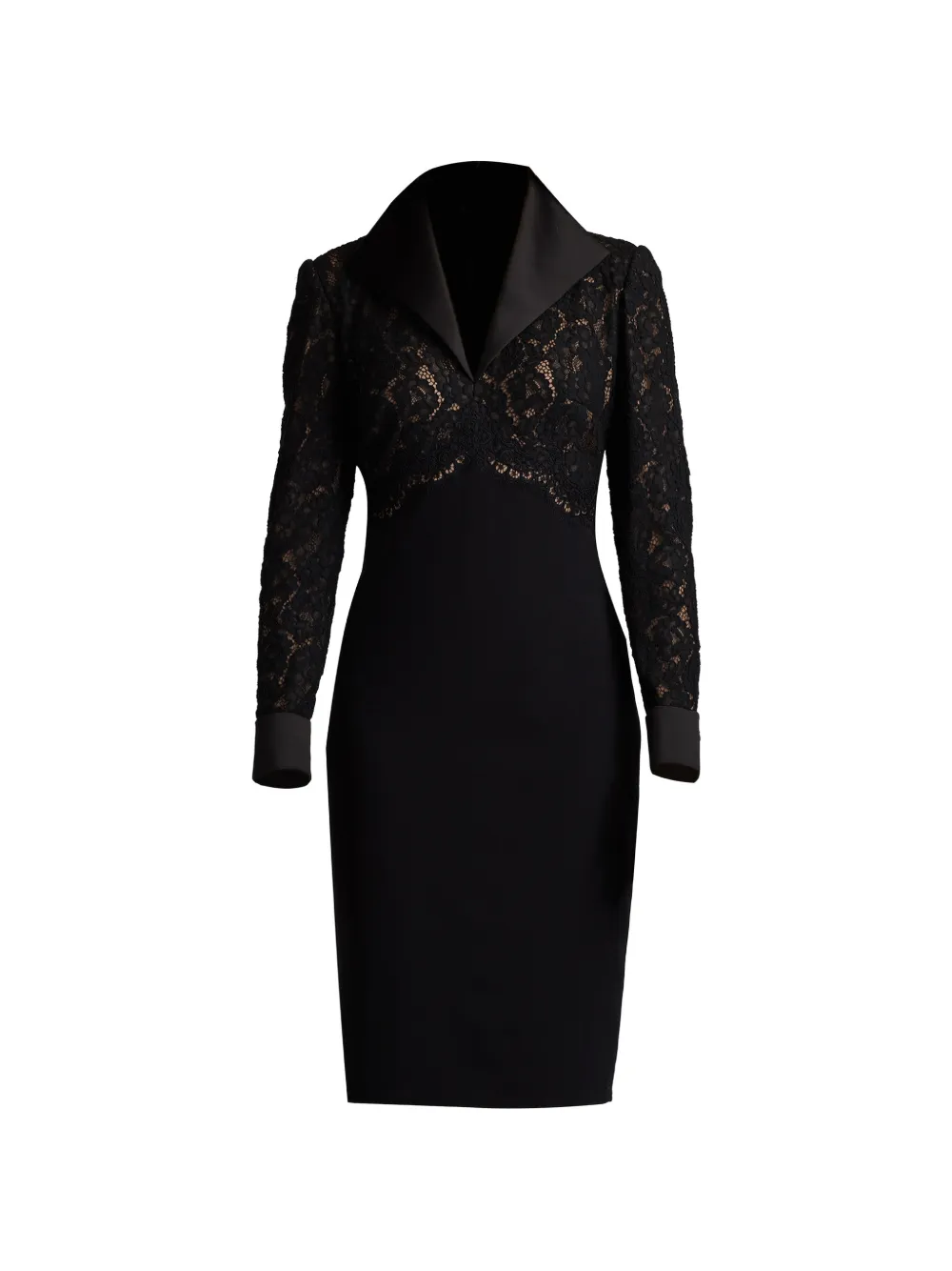 Tadashi Shoji Deacon lace midi dress - Schwarz