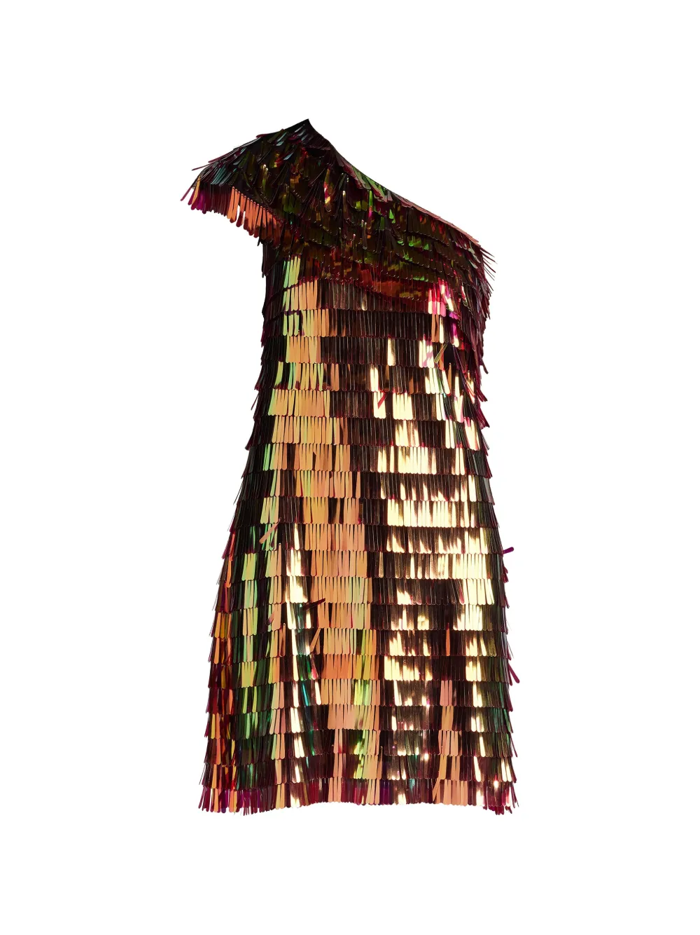 Tadashi Shoji Bina one-shoulder mini dress - Oro