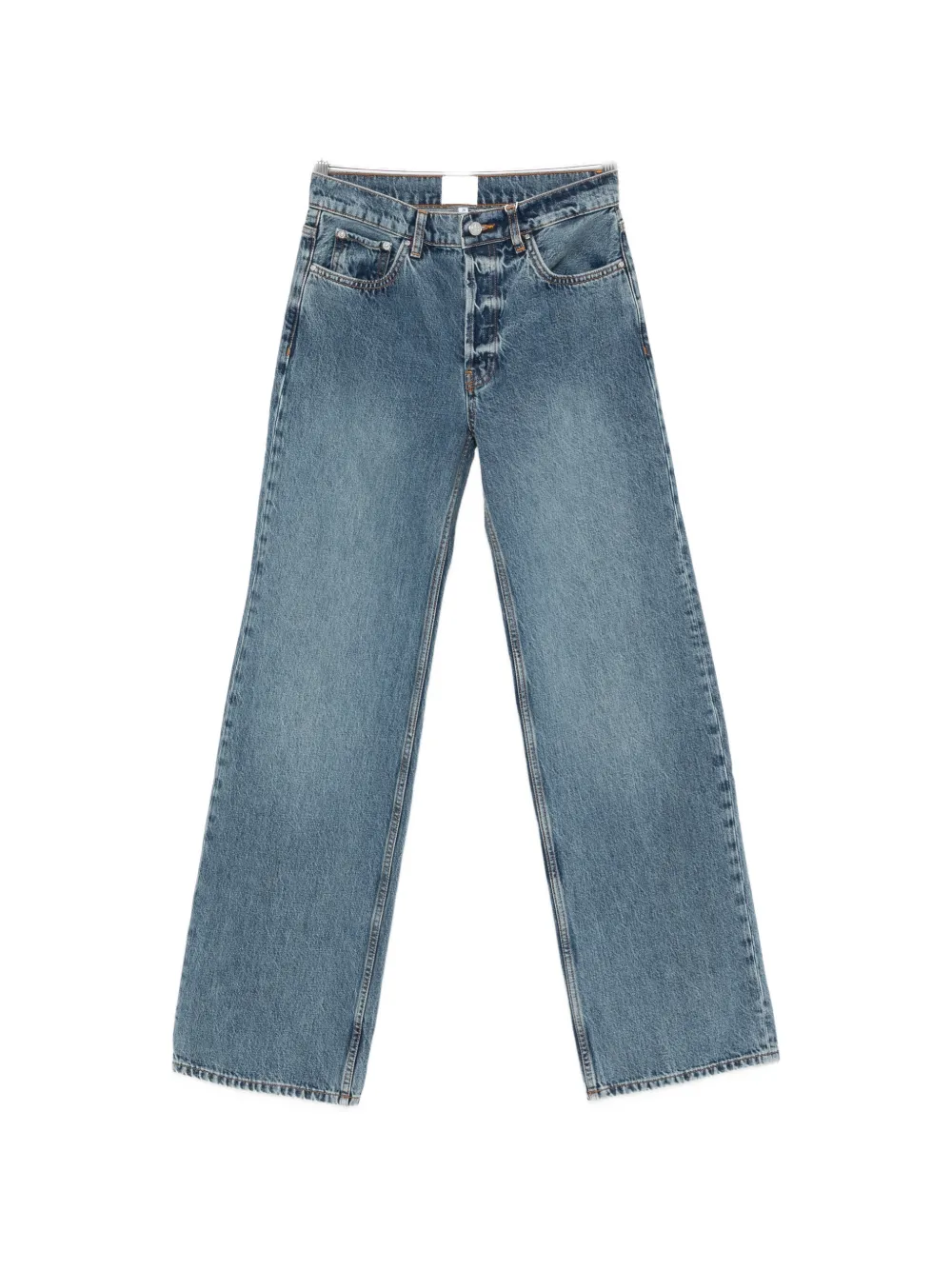 ANINE BING button-fastening jeans - Blu