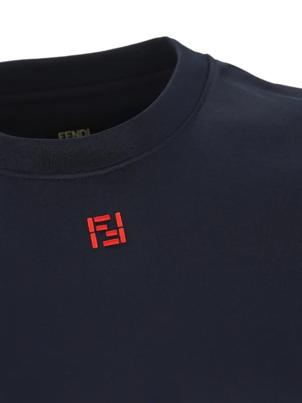 FENDI ロゴ Tシャツ | ブルー | FARFETCH JP