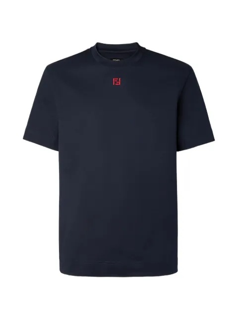 FENDI T-Shirt dark blue cotton 