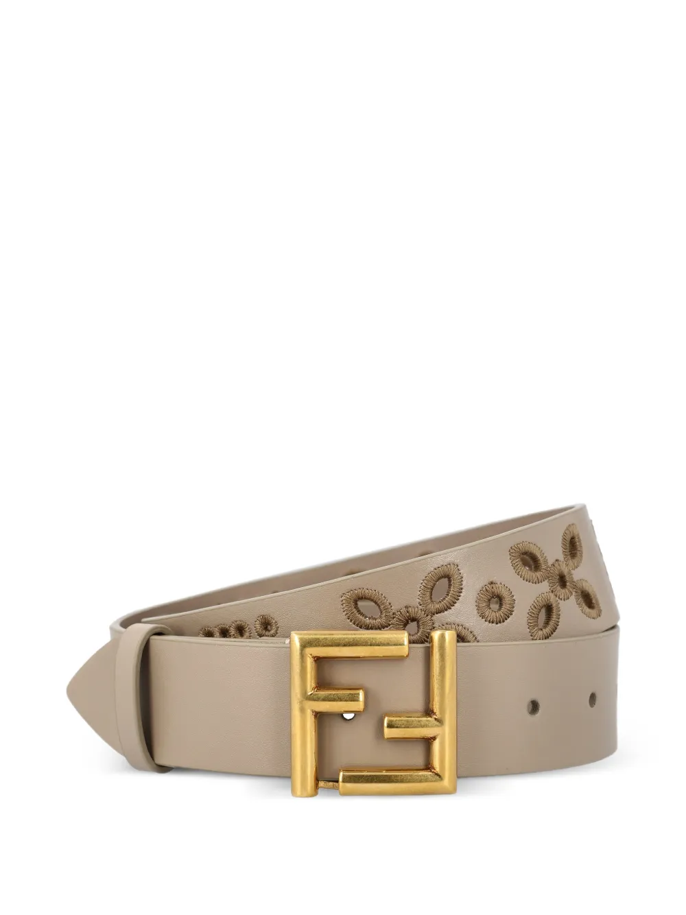 FENDI logo-buckle belt - Toni neutri