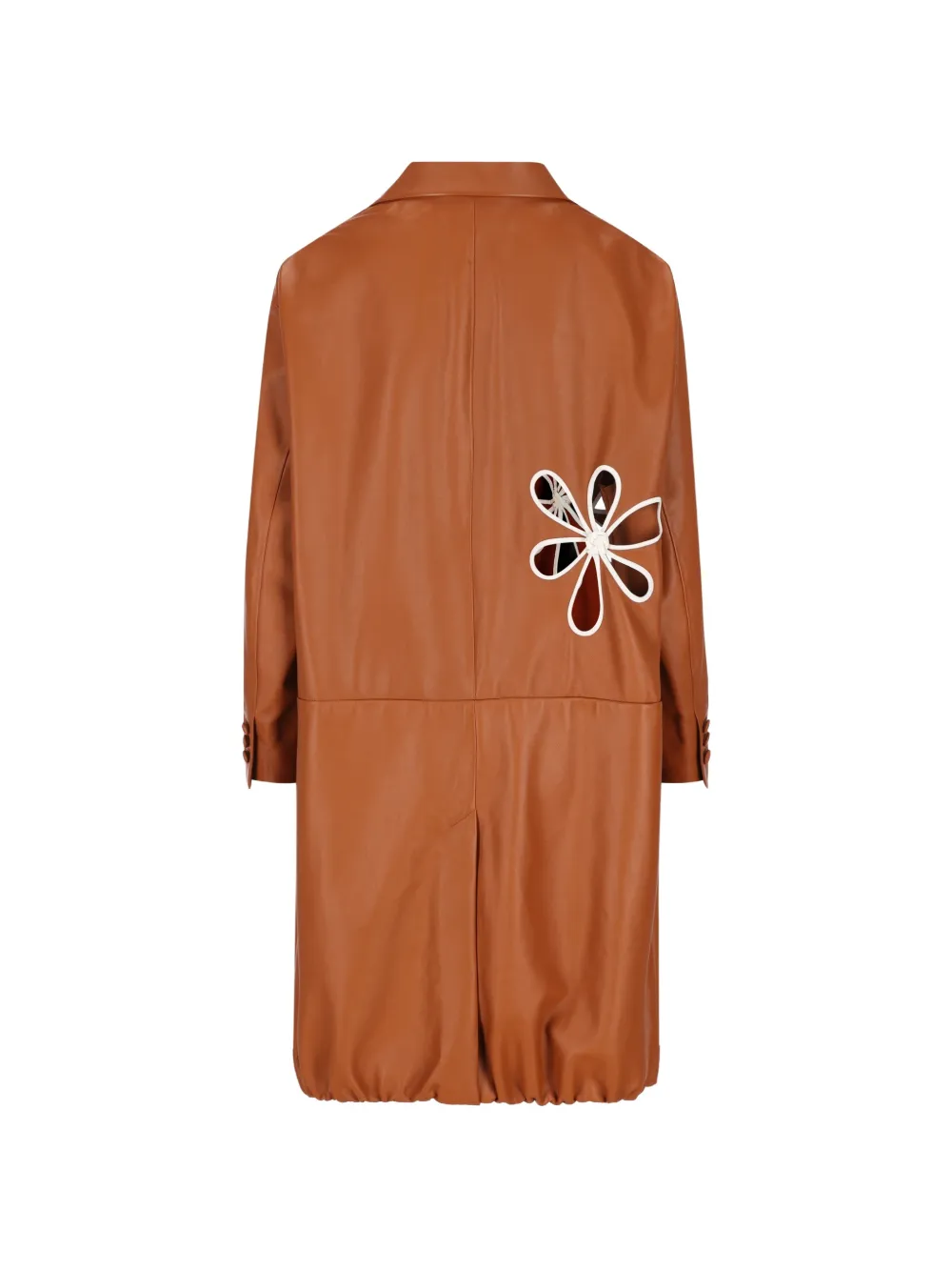 FENDI Jas met bloemapplicatie Bruin