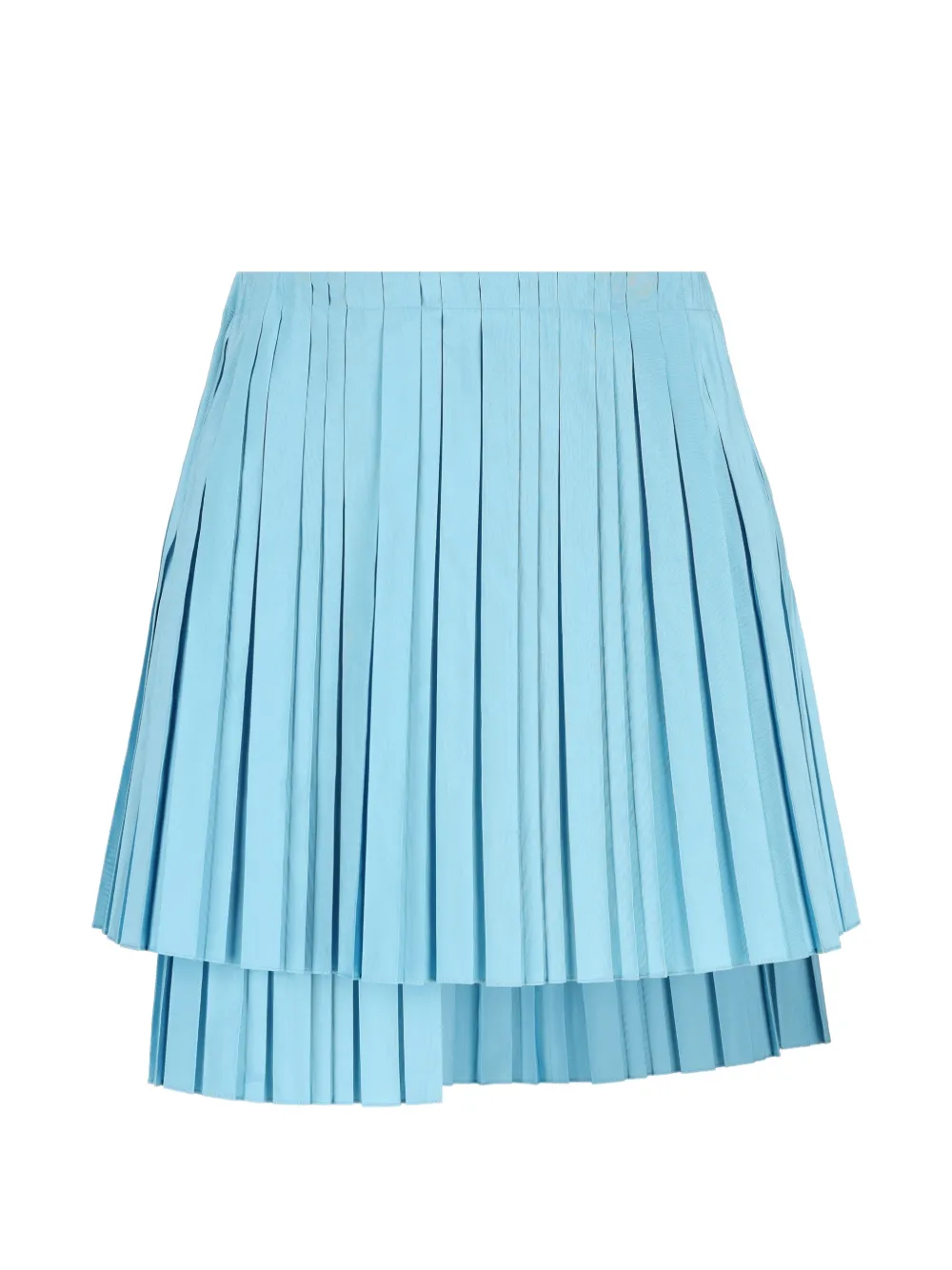FENDI pleated tiered mini skirt - Blu