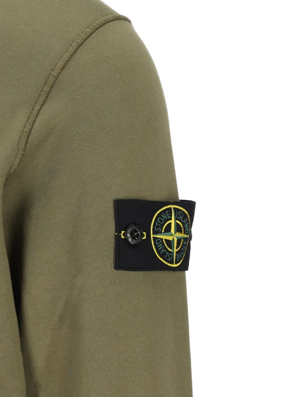 Stone Island 6100061 fleece sweater met capuchon Groen