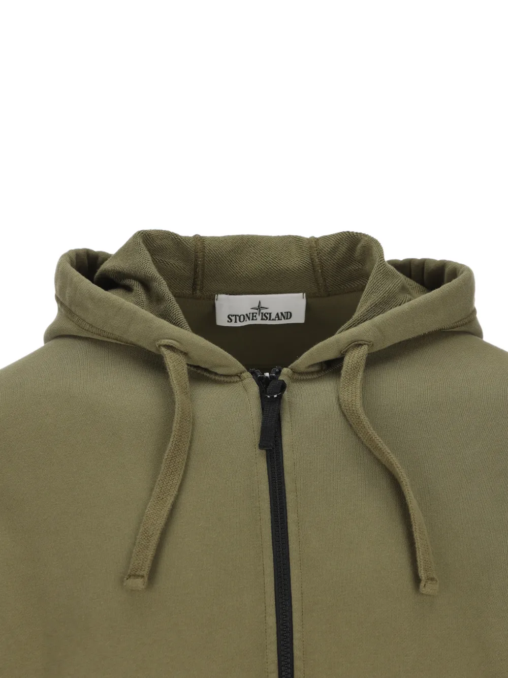 Stone Island 6100061 fleece sweater met capuchon Groen