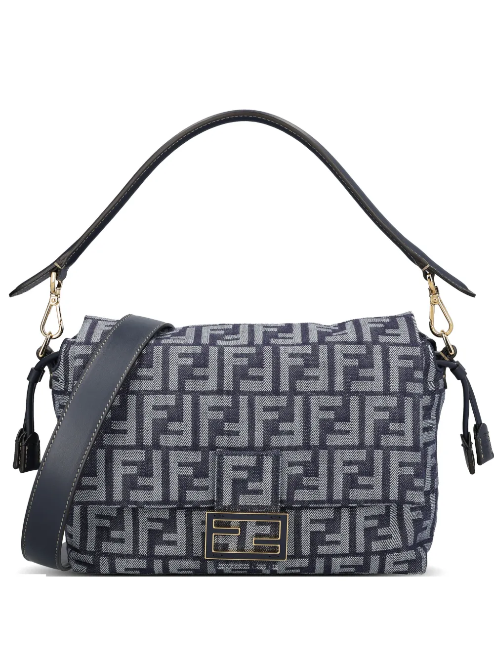 FENDI logo shoulder bag - Blu