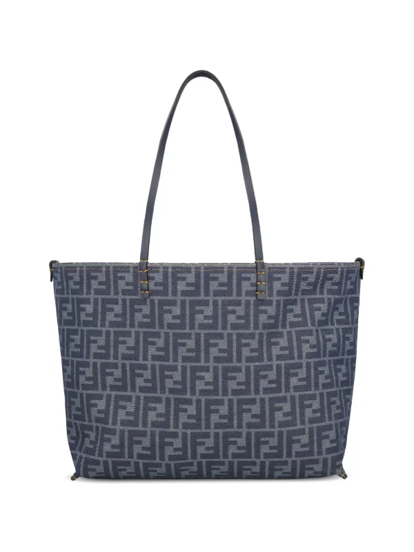 FENDI logo-pattern Tote Bag | Blue | FARFETCH