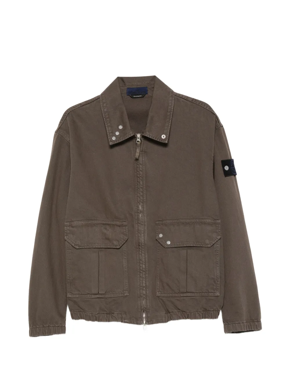 Stone Island zip-fastening denim jacket